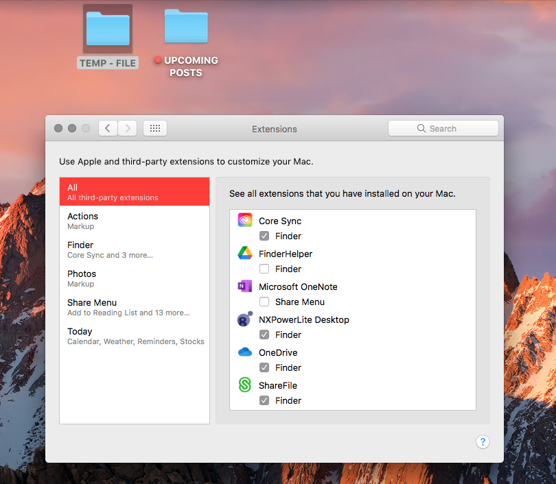 Share file OneDrive on a Mac